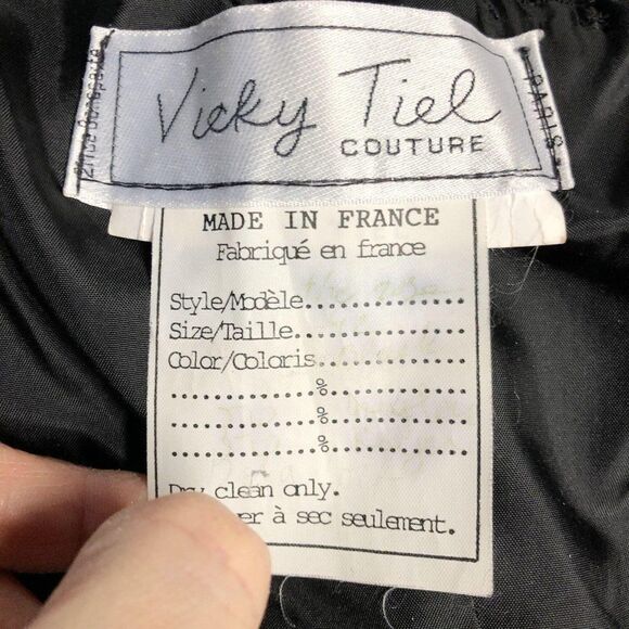 Vintage VICKY TIEL Couture Halter Body Con Dress - Picture 6 of 6